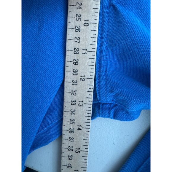 MNG Denim Nora wide leg jeans royal blue high waist 90s‎ sz 12(44) - Picture 6 of 9